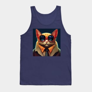 Cat PI | Cool Cat | Cat Boss Tank Top